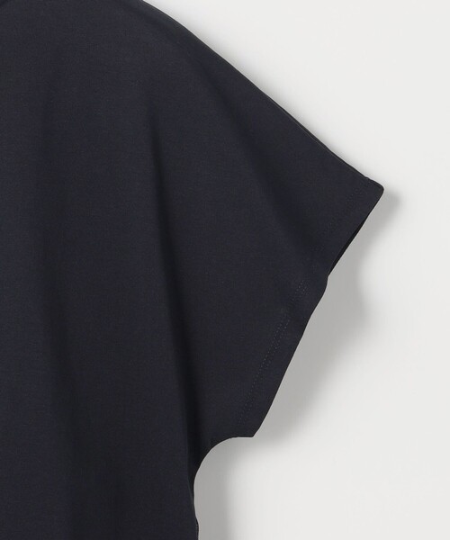 組曲 S(クミキョク チイサイサイズ)の「GIZAコットンチュールコンビ カットソー(Tシャツ/カットソー・レディース・ネイビー系2/ネイビー系/アイボリー系・S2)」の10枚目の写真