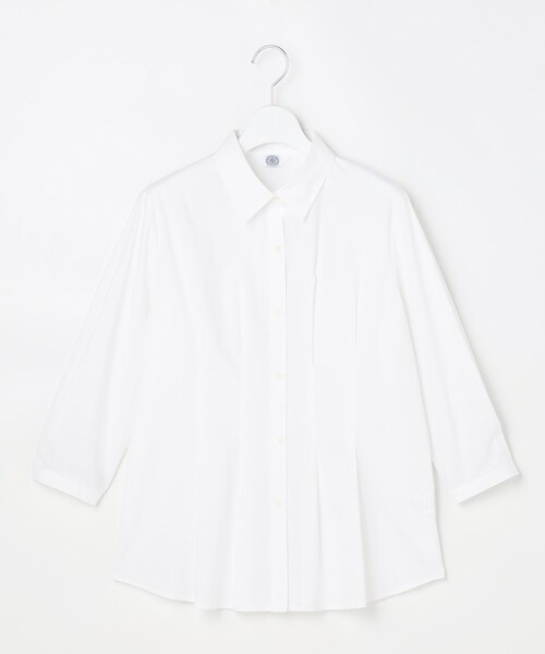 J.PRESS Ladies（J.プレス レディス）の「【WEB限定カラーあり】SOFT TC ストレッチ シャツ ブラウス（シャツ/ブラウス・レディース・ブルー系/ホワイト系・XS）」の10枚目の写真