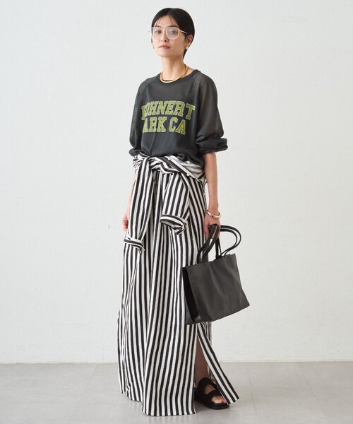 LOUNGEDRESS(ラウンジドレス)の「シャツワンピース(ワンピース・レディース・オフホワイト/ベージュ・FREE)」の5枚目の写真