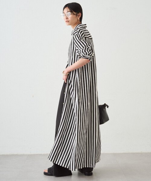 LOUNGEDRESS(ラウンジドレス)の「シャツワンピース(ワンピース・レディース・オフホワイト/ベージュ・FREE)」の8枚目の写真