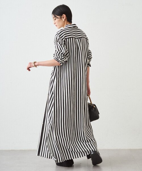 LOUNGEDRESS(ラウンジドレス)の「シャツワンピース(ワンピース・レディース・オフホワイト/ベージュ・FREE)」の9枚目の写真