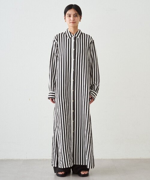 LOUNGEDRESS(ラウンジドレス)の「シャツワンピース(ワンピース・レディース・オフホワイト/ベージュ・FREE)」の10枚目の写真