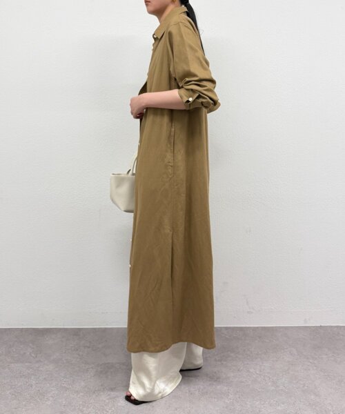 LOUNGEDRESS(ラウンジドレス)の「シャツワンピース(ワンピース・レディース・オフホワイト/ベージュ・FREE)」の18枚目の写真