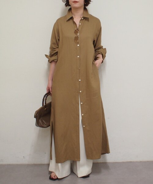 LOUNGEDRESS(ラウンジドレス)の「シャツワンピース(ワンピース・レディース・オフホワイト/ベージュ・FREE)」の20枚目の写真