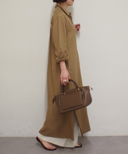 LOUNGEDRESS(ラウンジドレス)の「シャツワンピース(ワンピース・レディース・オフホワイト/ベージュ・FREE)」の22枚目の写真