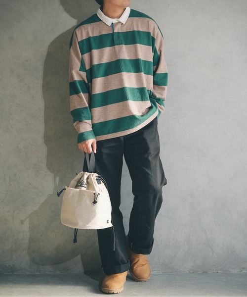 UMBRO（アンブロ）の「【UMBRO/アンブロ】 巾着2wayショルダー（ショルダーバッグ・レディース・ベージュ/ブラック・FREE）」の7枚目の写真