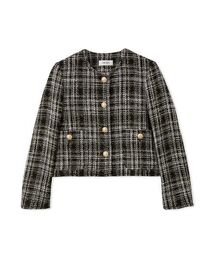 ノーカラージャケット（ブラウン/茶色系）ファッション通販 - ZOZOTOWN