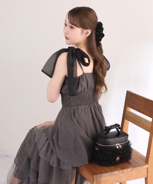 one after another NICE CLAUP(ワンアフターアナザーナイスクラップ)の「【Eliane Collection】キラキラベロアクリップ(バレッタ/ヘアクリップ・レディース・ピンク/ブラック/アイボリー・FREE)」の5枚目の写真