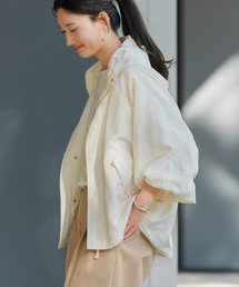 FRAMeWORK（フレームワーク）の「≪追加≫リネンPLタッサーフードショートブルゾン 3（マウンテンパーカー）」