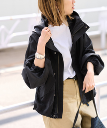 FRAMeWORK（フレームワーク）の「≪追加≫リネンPLタッサーフードショートブルゾン 3（マウンテンパーカー）」