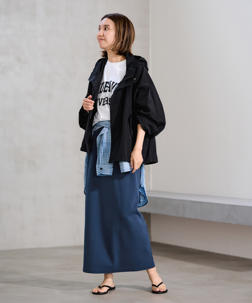 FRAMeWORK(フレームワーク)の「≪追加≫リネンPLタッサーフードショートブルゾン 3(マウンテンパーカー・レディース・キャメル/アイボリー/ブラック・36/38)」の16枚目の写真