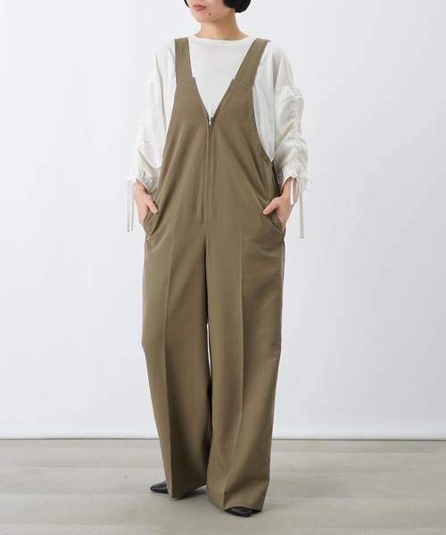 LUCA/LADY LUCK LUCA（ルカ/レディラックルカ）の「LC/LLL ジップサロペット（サロペット/オーバーオール・レディース・チャコールグレー/カーキ・FREE）」の11枚目の写真