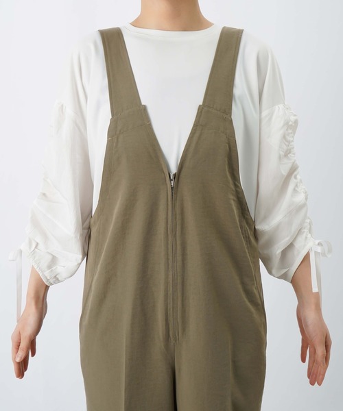 LUCA/LADY LUCK LUCA（ルカ/レディラックルカ）の「LC/LLL ジップサロペット（サロペット/オーバーオール・レディース・チャコールグレー/カーキ・FREE）」の15枚目の写真