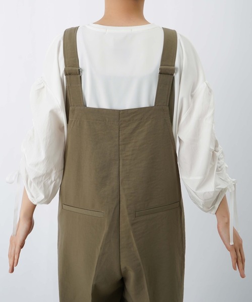 LUCA/LADY LUCK LUCA（ルカ/レディラックルカ）の「LC/LLL ジップサロペット（サロペット/オーバーオール・レディース・チャコールグレー/カーキ・FREE）」の16枚目の写真