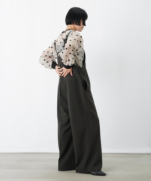 LUCA/LADY LUCK LUCA（ルカ/レディラックルカ）の「LC/LLL ジップサロペット（サロペット/オーバーオール・レディース・チャコールグレー/カーキ・FREE）」の7枚目の写真