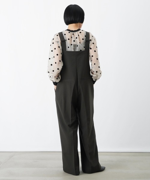 LUCA/LADY LUCK LUCA（ルカ/レディラックルカ）の「LC/LLL ジップサロペット（サロペット/オーバーオール・レディース・チャコールグレー/カーキ・FREE）」の6枚目の写真