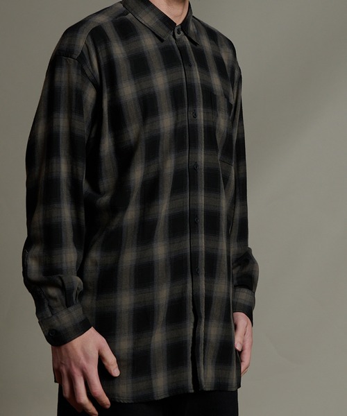 CALIFORNIA OUTFITTERS(カリフォルニア アウトフィッターズ)の「2D51 アーバンヴィンテージ チェックワイドシャツ(シャツ/ブラウス・メンズ・グレー系/ブラック系・L/M/XL)」の19枚目の写真