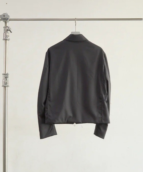 NVRFRGT(ネヴァーフォーゲット)の「SHORT ZIP UP JACKET(ブルゾン・メンズ・ブラウン/ブラック・1/2)」の3枚目の写真