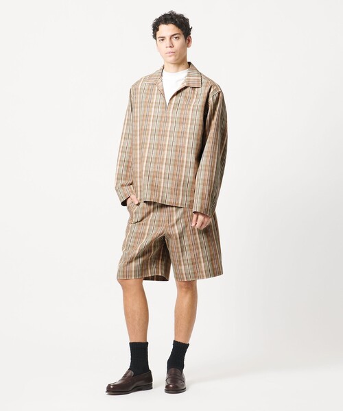 LOEFF(ロエフ)の「<LOEFF>チェック ハーフパンツ MENS(その他パンツ・メンズ・ベージュ・0/1/2)」の2枚目の写真