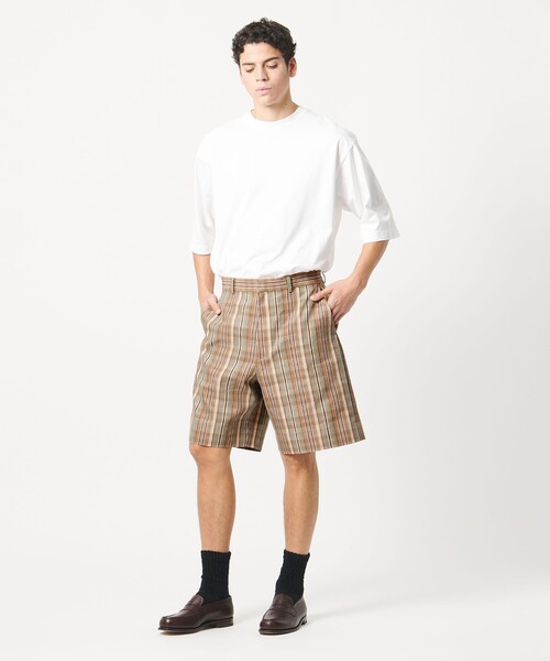 LOEFF(ロエフ)の「<LOEFF>チェック ハーフパンツ MENS(その他パンツ・メンズ・ベージュ・0/1/2)」の3枚目の写真