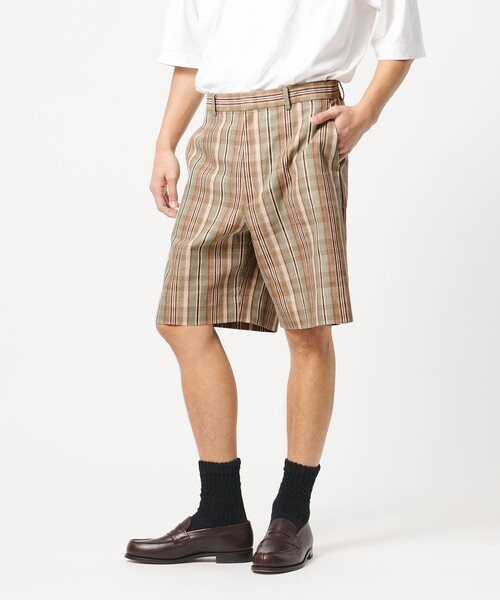 LOEFF(ロエフ)の「<LOEFF>チェック ハーフパンツ MENS(その他パンツ・メンズ・ベージュ・0/1/2)」の4枚目の写真
