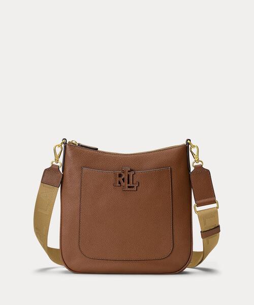 LAUREN RALPH LAUREN(ローレン ラルフ ローレン)の「ペブルド レザー ラージ Cameryn クロスボディ(ショルダーバッグ・レディース・ブラウン・ONE)」の1枚目の写真