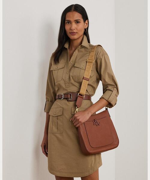 LAUREN RALPH LAUREN(ローレン ラルフ ローレン)の「ペブルド レザー ラージ Cameryn クロスボディ(ショルダーバッグ・レディース・ブラウン・ONE)」の5枚目の写真