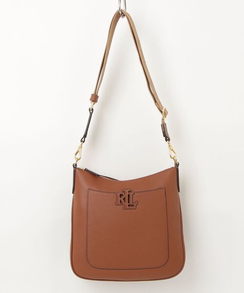 LAUREN RALPH LAUREN(ローレン ラルフ ローレン)の「ペブルド レザー ラージ Cameryn クロスボディ(ショルダーバッグ・レディース・ブラウン・ONE)」の6枚目の写真