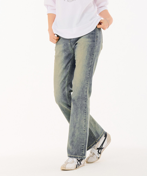 CHASECULT(チェイスカルト)の「レディース Lトーンヒドンバンディングブーツカットエージド-FBRG2372C0D(デニムパンツ・レディース・ブルー・70/76/74/67)」の2枚目の写真