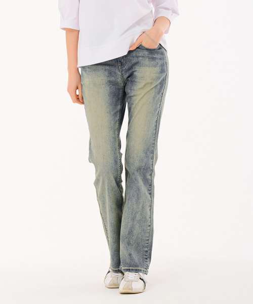 CHASECULT(チェイスカルト)の「レディース Lトーンヒドンバンディングブーツカットエージド-FBRG2372C0D(デニムパンツ・レディース・ブルー・70/76/74/67)」の4枚目の写真