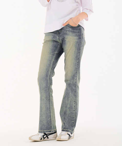 CHASECULT(チェイスカルト)の「レディース Lトーンヒドンバンディングブーツカットエージド-FBRG2372C0D(デニムパンツ・レディース・ブルー・70/76/74/67)」の5枚目の写真