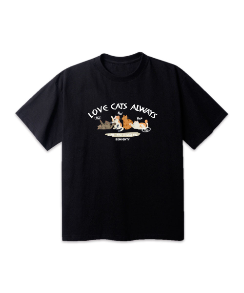 BEMIGHTY（ビーマイティー）の「ラブキャッツ オーバーサイズ 半袖Tシャツ [ホワイト]（Tシャツ/カットソー・メンズ・その他・LARGE/X-LARGE/XX-LARGE）」の3枚目の写真