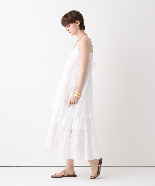 allureville（アルアバイル）の「イレギュラーティアードキャミワンピース（ワンピース・レディース・ホワイト/ブルー/ブラック・2/1）」の6枚目の写真
