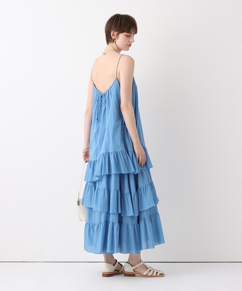 allureville（アルアバイル）の「イレギュラーティアードキャミワンピース（ワンピース・レディース・ホワイト/ブルー/ブラック・2/1）」の17枚目の写真