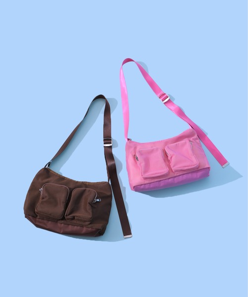 CONTROL FREAK / CTFK(コントロールフリーク)の「CONTROL FREAK / CTFK(コントロールフリーク)メッシュポケットバッグ(ショルダーバッグ・レディース・ブラック/ベージュ/ブラウン/ピンク・FREE)」の6枚目の写真