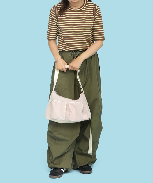 CONTROL FREAK / CTFK(コントロールフリーク)の「CONTROL FREAK / CTFK(コントロールフリーク)メッシュポケットバッグ(ショルダーバッグ・レディース・ブラック/ベージュ/ブラウン/ピンク・FREE)」の10枚目の写真