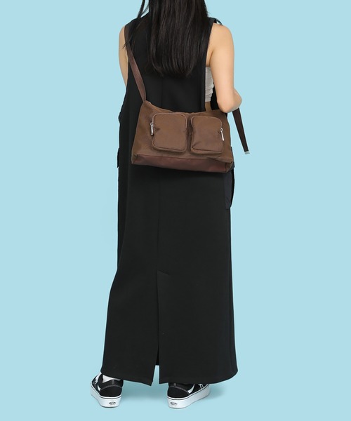 CONTROL FREAK / CTFK(コントロールフリーク)の「CONTROL FREAK / CTFK(コントロールフリーク)メッシュポケットバッグ(ショルダーバッグ・レディース・ブラック/ベージュ/ブラウン/ピンク・FREE)」の21枚目の写真