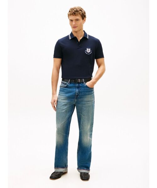 TOMMY HILFIGER（トミーヒルフィガー）の「ピケバッジレギュラーポロシャツ（ポロシャツ・メンズ・グリーン/マルチ/ホワイト・X-LARGE/SMALL/LARGE/MEDIUM）」の5枚目の写真