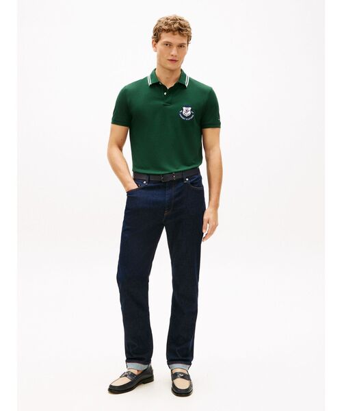 TOMMY HILFIGER（トミーヒルフィガー）の「ピケバッジレギュラーポロシャツ（ポロシャツ・メンズ・グリーン/マルチ/ホワイト・X-LARGE/SMALL/LARGE/MEDIUM）」の10枚目の写真