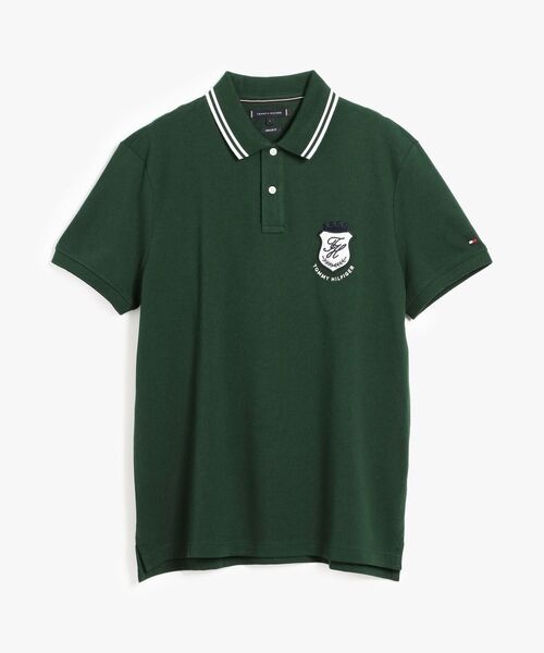 TOMMY HILFIGER（トミーヒルフィガー）の「ピケバッジレギュラーポロシャツ（ポロシャツ・メンズ・グリーン/マルチ/ホワイト・X-LARGE/SMALL/LARGE/MEDIUM）」の12枚目の写真