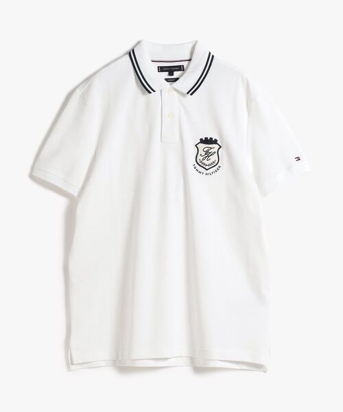 TOMMY HILFIGER（トミーヒルフィガー）の「ピケバッジレギュラーポロシャツ（ポロシャツ・メンズ・グリーン/マルチ/ホワイト・X-LARGE/SMALL/LARGE/MEDIUM）」の17枚目の写真