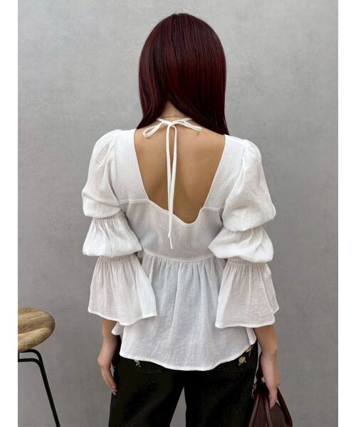 EVRIS(エヴリス)の「フリルボリュームチュニック(シャツ/ブラウス・レディース・イエロー/ホワイト/ブラック・FREE)」の21枚目の写真