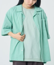 ミント」に該当するシャツ/ブラウス（オープンカラー）ファッション