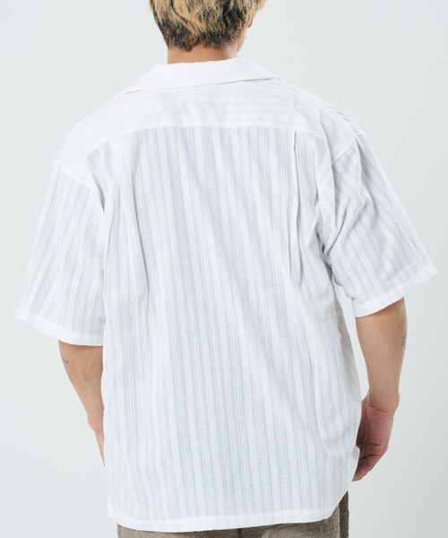 ROUGH TRADE（ラフトレード）の「刺繍シアー オープンカラーシャツ(M1)（シャツ/ブラウス・メンズ・ブラック/ミント/ホワイト・MEDIUM/LARGE/X-LARGE）」の10枚目の写真