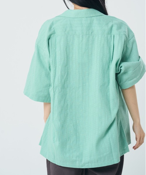 ROUGH TRADE（ラフトレード）の「刺繍シアー オープンカラーシャツ(M1)（シャツ/ブラウス・メンズ・ブラック/ミント/ホワイト・MEDIUM/LARGE/X-LARGE）」の13枚目の写真