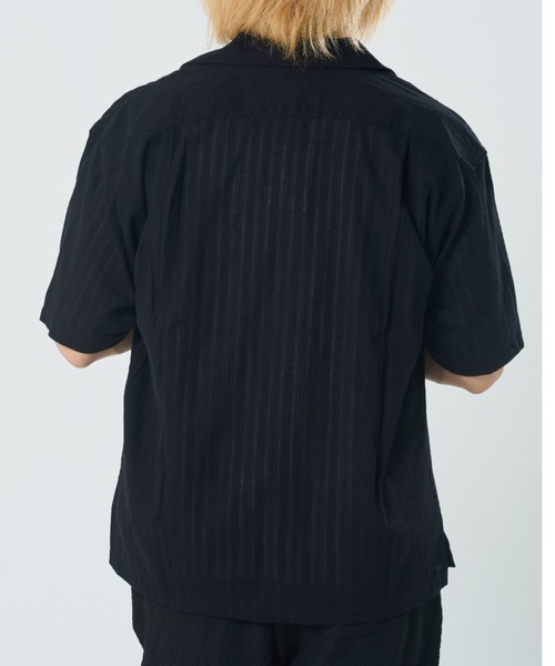 ROUGH TRADE（ラフトレード）の「刺繍シアー オープンカラーシャツ(M1)（シャツ/ブラウス・メンズ・ブラック/ミント/ホワイト・MEDIUM/LARGE/X-LARGE）」の8枚目の写真
