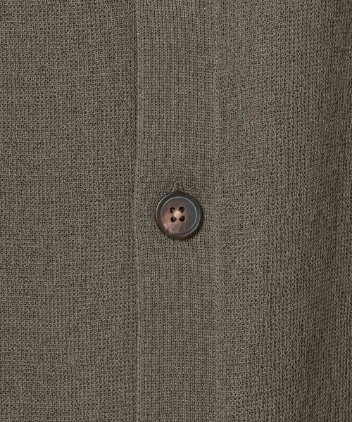 BAYFLOW（ベイフロー）の「リネンニットカーディガン（カーディガン/ボレロ・メンズ・ブラック/カーキ・LARGE/MEDIUM）」の7枚目の写真