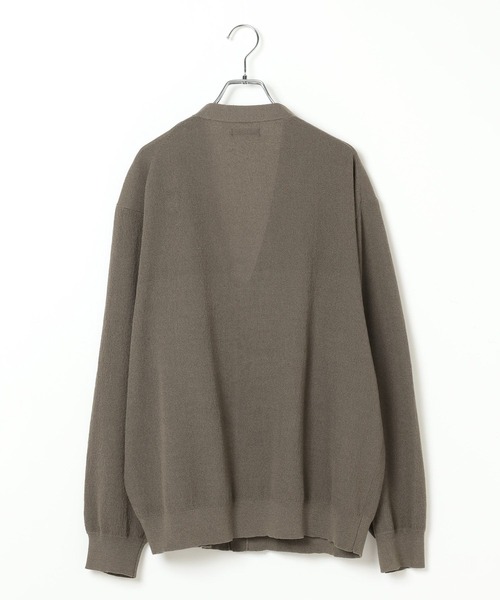 BAYFLOW（ベイフロー）の「リネンニットカーディガン（カーディガン/ボレロ・メンズ・ブラック/カーキ・LARGE/MEDIUM）」の8枚目の写真
