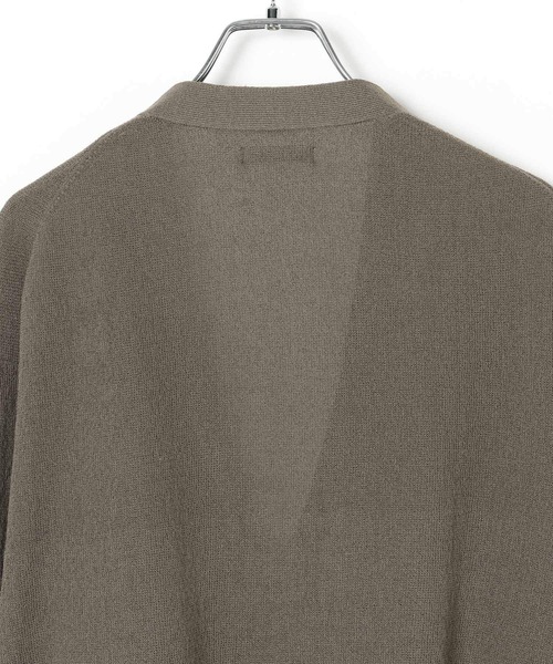 BAYFLOW（ベイフロー）の「リネンニットカーディガン（カーディガン/ボレロ・メンズ・ブラック/カーキ・LARGE/MEDIUM）」の10枚目の写真