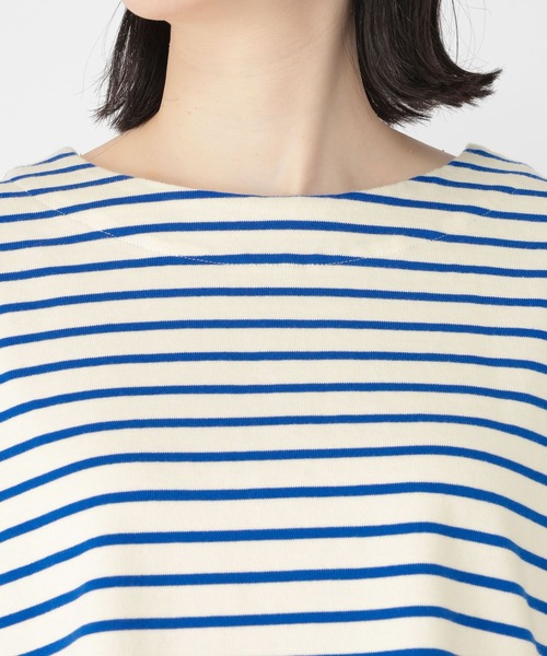 studio CLIP（スタディオクリップ）の「【Limited Line】襟付きボーダープルオーバー（Tシャツ/カットソー・レディース・オフホワイト/ベージュ・FREE）」の16枚目の写真